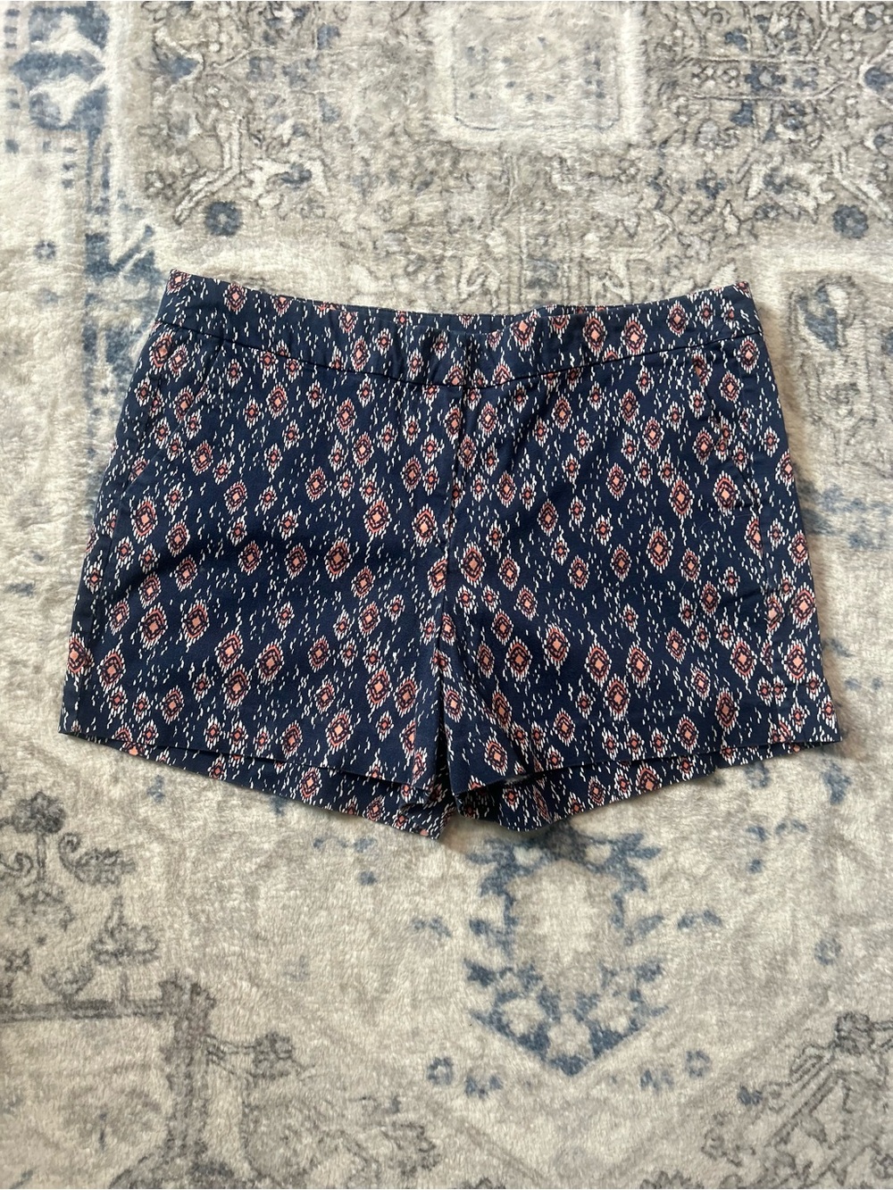 British Khaki Navy Floral Print Women’s Shorts